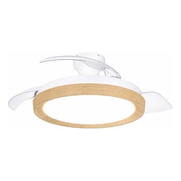 Philips - himmennettävä LED-kattovalaisin tuulettimella BLISS LED/35W/230V ruskea + kaukosäädin