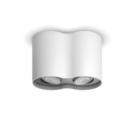 Philips - Himmennettävä LED-kohdevalo Hue PILLAR 2xGU10/5W/230V + Kauko-ohjain