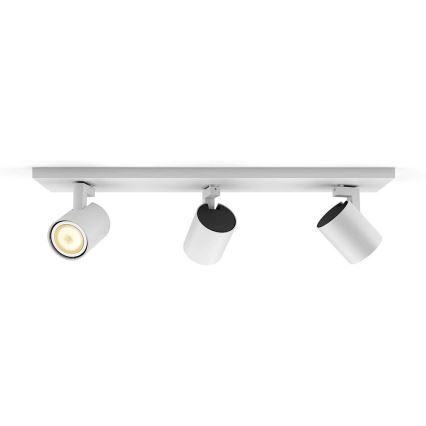 Philips - Himmennettävä LED-kohdevalo Hue RUNNER 3xGU10/4,2W/230V 2200-6500K + kauko-ohjaus valkoinen