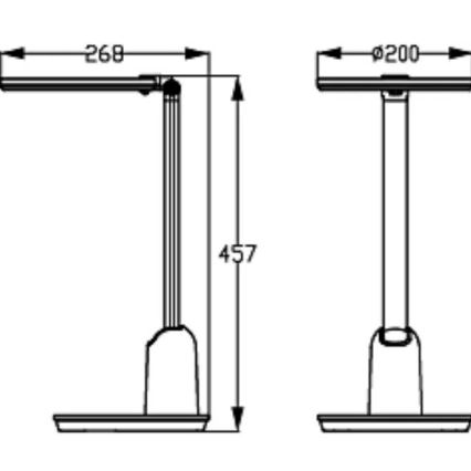 Philips - Himmennettävä LED-kosketuspöytävalaisin EINSTEIN SCENE SWITCH LED/15W/230V 2800/4000/5100K CRI94
