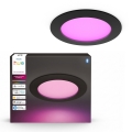 Philips - himmennettävä LED RGBW kylpyhuoneen alasvalaisin Hue SLIM LED/12W/230V 1000-20000K musta IP44