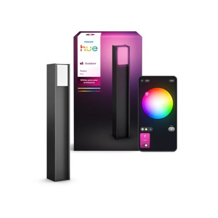 Philips - himmennettävä LED-ulkovalaisin Hue TURACO 1xE27/8,1W/230V 80 cm IP44