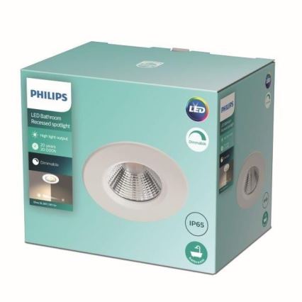 Philips - Himmennettävä LED-valaisin kylpyhuoneeseen LED/5,5W/230V 2700K IP65