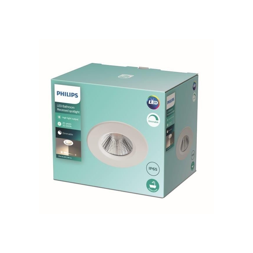 Philips - Himmennettävä LED-valaisin kylpyhuoneeseen LED/5,5W/230V 2700K IP65