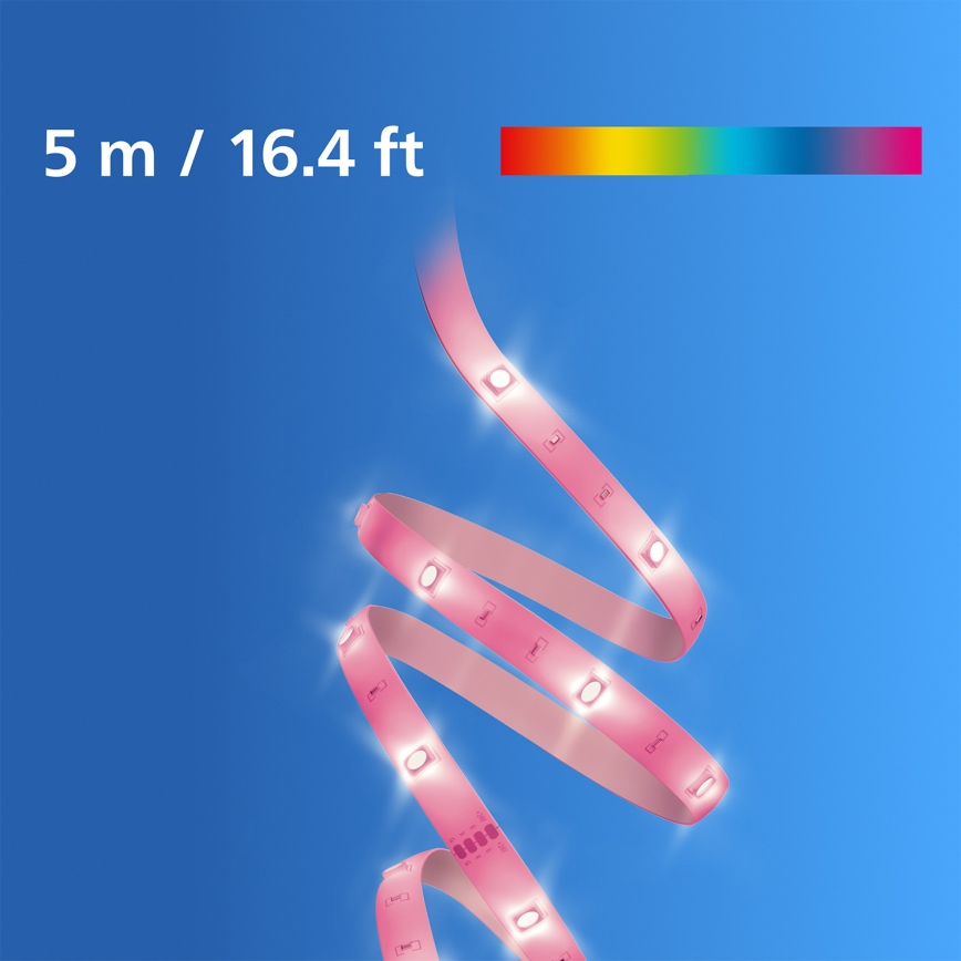 Philips - Himmennettävä RGB-LED-nauha SMART STRIP 5m LED/7W/230V 2200-6500K Wi-Fi