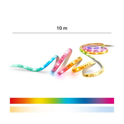 Philips - Himennettävä RGBIC LED-nauha SMART STRIP 10m LED/43W/230V 2700-6500K Wi-Fi