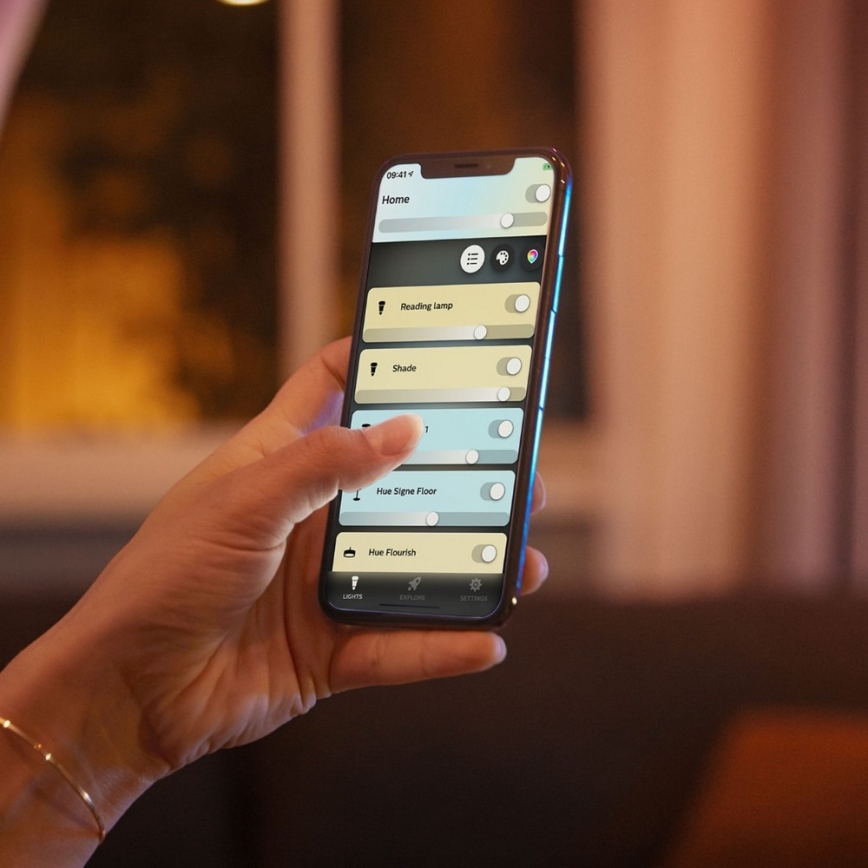 Philips - LED himmennettävä kylpyhuoneen valaisin Hue ADORE 1xGU10/5W/230V IP44 + kaukosäädin