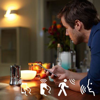 Aloituspaketti Philips Hue STARTER KIT WHITE 3xE27/9W 2700K + Hue bridge ja himmentimenkytkin