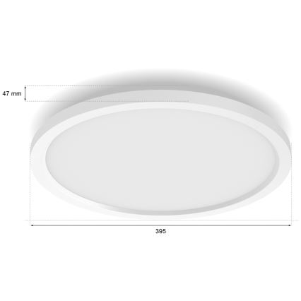 Philips - LED himmennettävä kattovalaisin Hue AURELLE LED/21W/230V 2200-6500K halkaisija 39,5 cm valkoinen