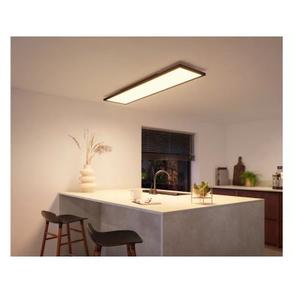 Philips - Hue AURELLE himmennettävä LED-kattovalaisin LED/39W/230V 2200-6500K 120x30 cm musta