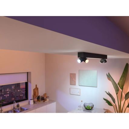 Philips - LED RGBW himmennettävä Hue CENTRIS kohdevalaisin 4xGU10/4,2W/230V + LED/11W 2000-6500K