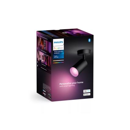Philips - LED RGBW himmennettävä Hue FUGATO kohdevalaisin 1xGU10/4,2W/230V 2000-6500K musta