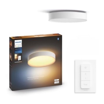 Philips Hue - himmennettävä LED-kattovalaisin, 33,5 W, 230 V, 2200–6500 K, Ø 425 mm, valkoinen + kaukosäädin