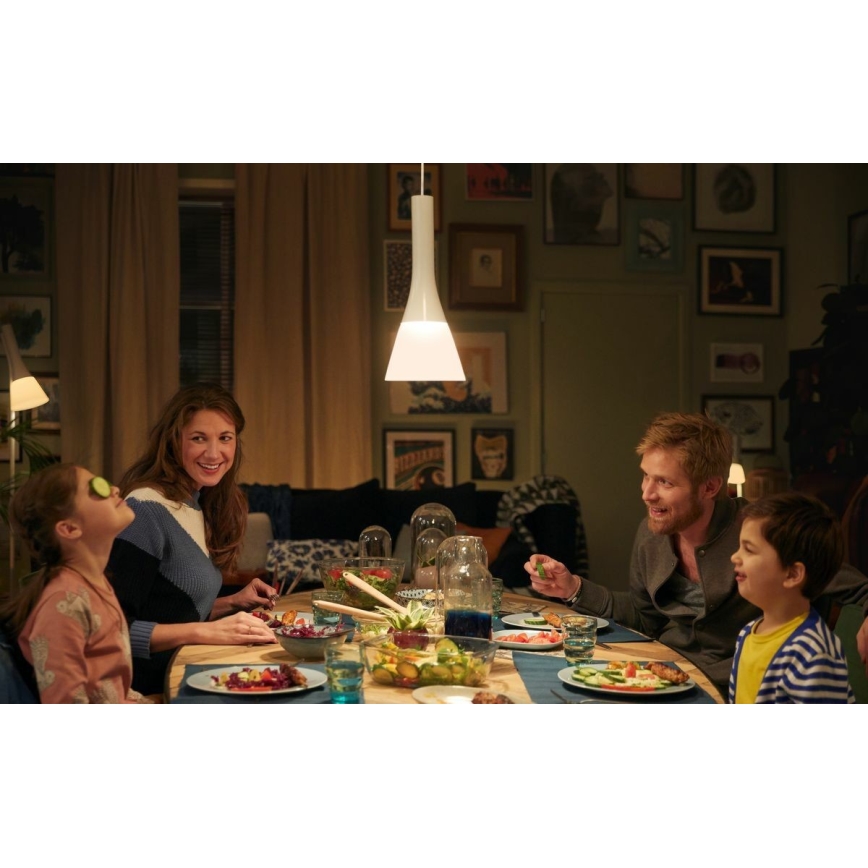 Philips - Hue EXPLORE himmennettävä LED-riippuvalaisin johdolla 1xE27/6W/230V 2200-6500K + kaukosäädin