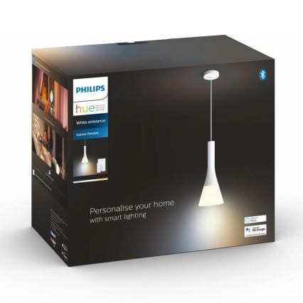 Philips - Hue EXPLORE himmennettävä LED-riippuvalaisin johdolla 1xE27/6W/230V 2200-6500K + kaukosäädin