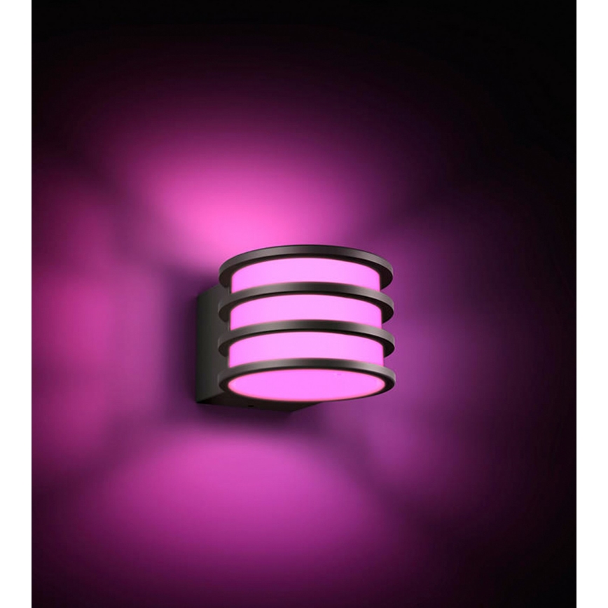 Philips Hue LUCCA RGB-LED himmennettävä ulkoseinävalaisin 1xE27/8,1W/230V 1000-20000K IP44
