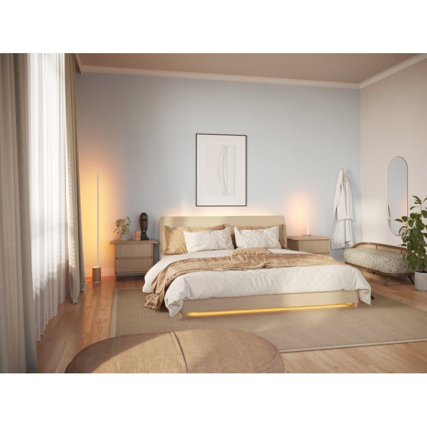 Philips - LED RGBW himmennettävä lattiavalaisin Hue SIGNE LED/29W/230V 2000-6500K beige