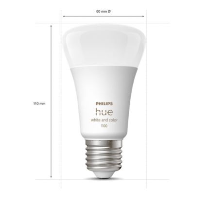 Philips Hue White and Color Ambiance -aloituspaketti 2xE27/9W/230V 2000-6500K + Hue Bridge