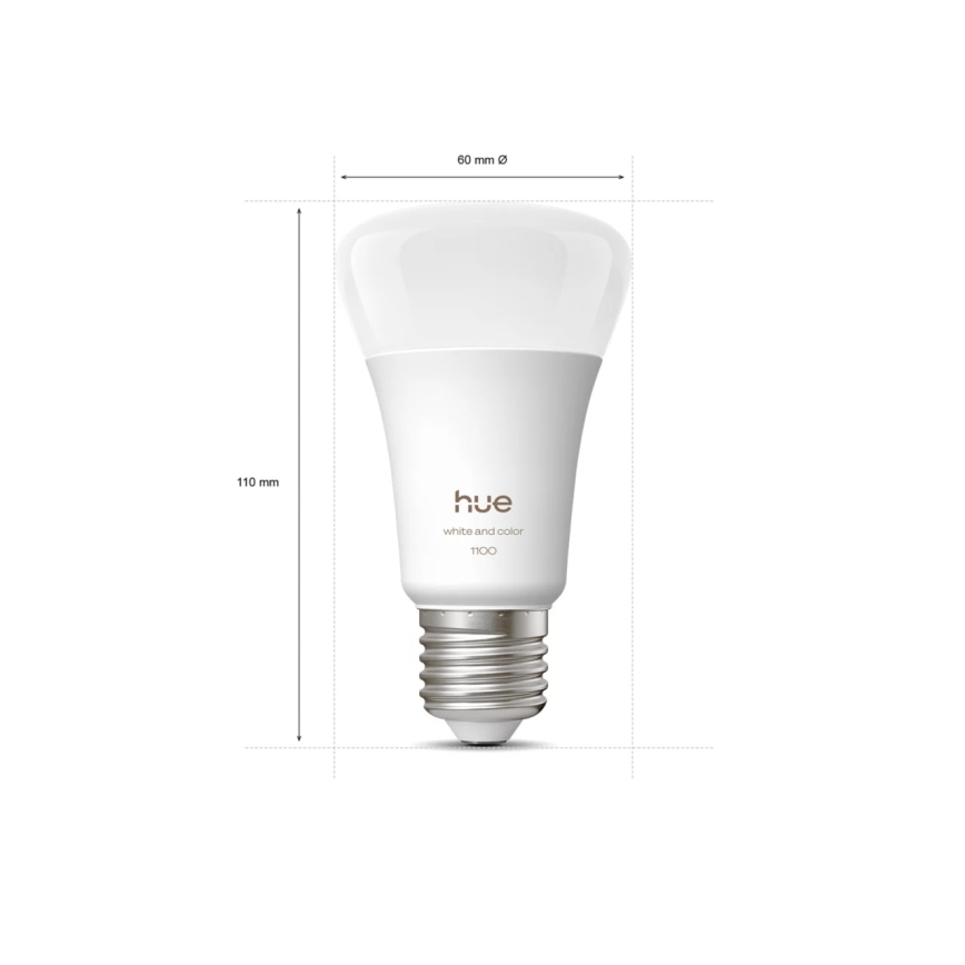 Perussetti Philips Hue White and Color Ambiance 3xE27/8,1W 1000-20000K + Hue Bridge ja himmentinkytkin
