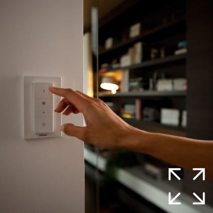 Peruspakkaus Philips Hue WHITE AMBIANCE 2xE27/8W/230V + Hue Bridge ja dimmer-kytkin