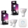 Philips Hue White and Color Ambiance GU10/4,2W/230V 2000-6500K RGBW himmennettävä LED-polttimo, 3 kpl + Hue bridge