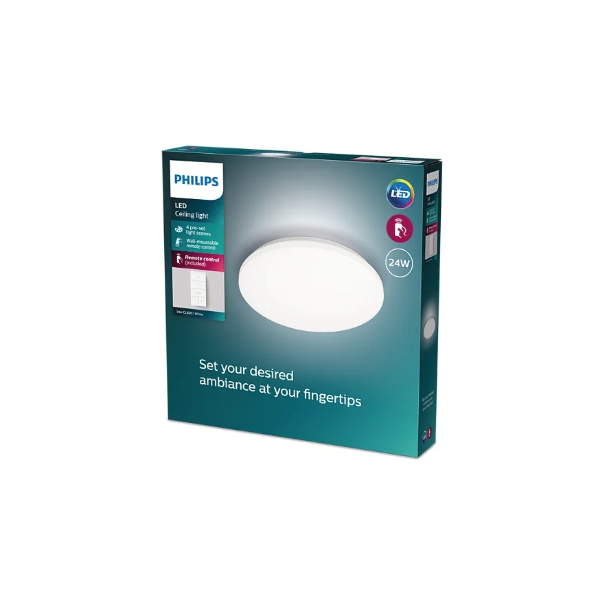 Philips - LED himmennettävä kattovalaisin LED/24W/230V 2700-6500K + kaukosäädin