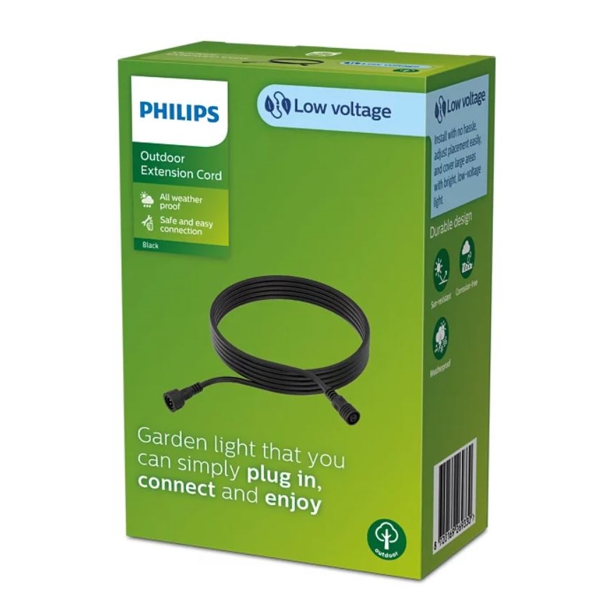 Philips - Jatkojohto ulkokäyttöön 5m IP67