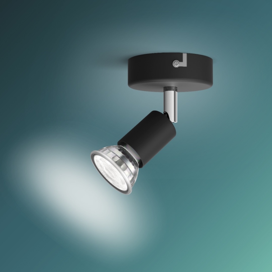 Philips - Kohdevalo 1xGU10/50W/230V musta