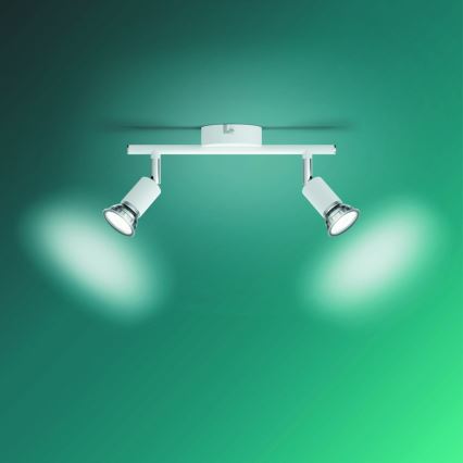 Philips - Kohdevalo 2xGU10/50W/230V valkoinen