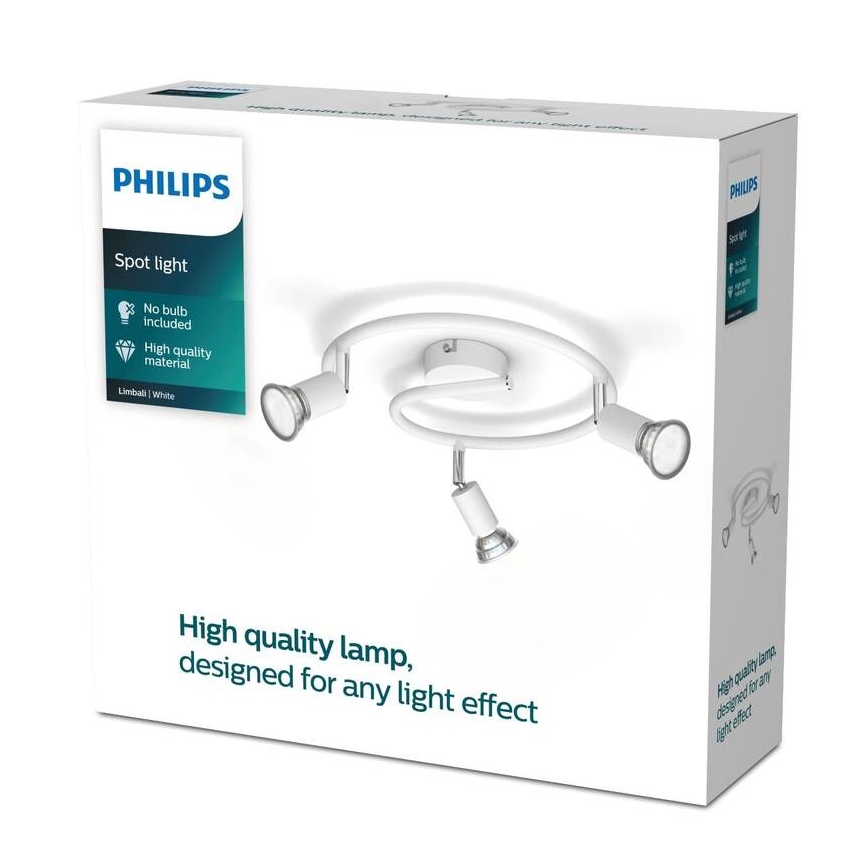 Philips - Kohdevalo 3xGU10/50W/230V valkoinen