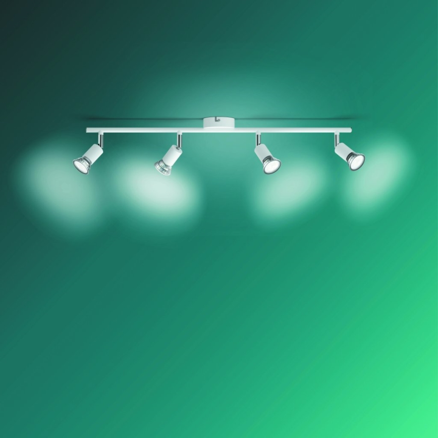 Philips - Kohdevalo 4xGU10/50W/230V valkoinen