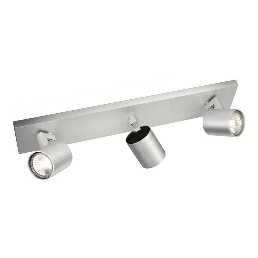 Philips - Kohdevalo mattakromi 3xGU10/35W/230V