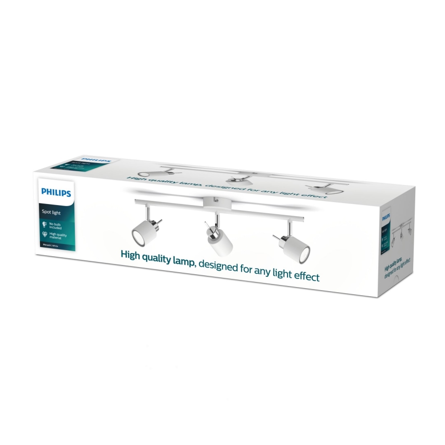 Philips - Kohdevalo 3xGU10/35W/230V valkoinen