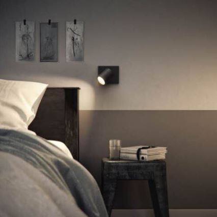 Philips - Kohdevalo RUNNER 1xGU10/20W/230V musta