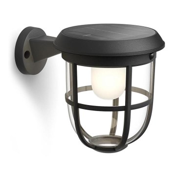 Philips - LED aurinkokäyttöinen seinävalaisin liiketunnistimella ja hämäräkytkimellä RADII LED/1,3W/3,7V 2000 mAh 3000K IP44