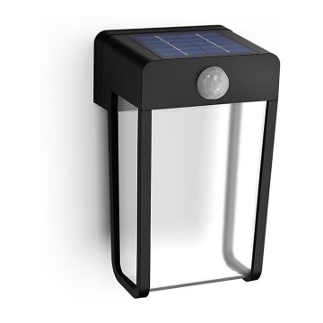 Philips - LED aurinkokäyttöinen seinävalaisin liiketunnistimella SHROUD LED/2,3W/3,7V 600 mAh IP44