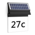 Philips - LED Aurinkokäyttöinen talonumero ENKARA LED/0,2W/3,7V 1800 mAh IP44