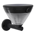 Philips - LED-aurinkoseinävalaisin anturilla KYNA LED/3,8W/3,7V 800 mAh 2700K IP44 musta