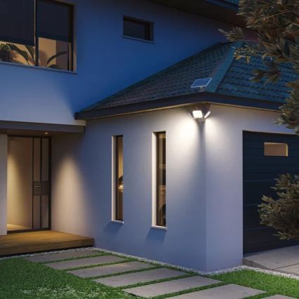 Philips - LED aurinkokäyttöinen seinävalaisin anturilla ZYREN LED/24,5W/3,7V 2600 mAh 5000K IP65 valkoinen