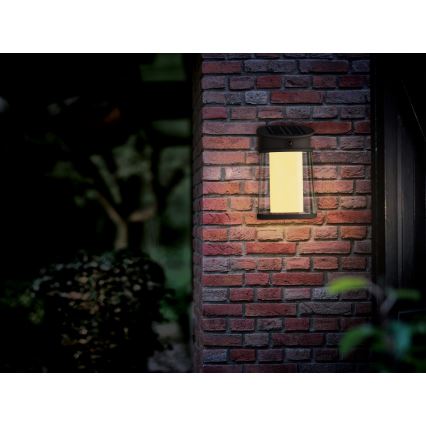 Philips - LED aurinkokennoseinävalaisin liiketunnistimella ja hämäräkytkimellä JUDA LED/3,2W/3,7V 2600 mAh 2700K IP44