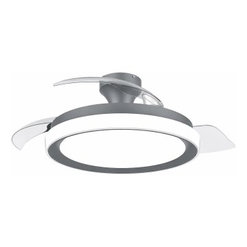 Philips - LED Himennettävä kattovalaisin tuulettimella BLISS LED/35W/230V musta + kaukosäädin