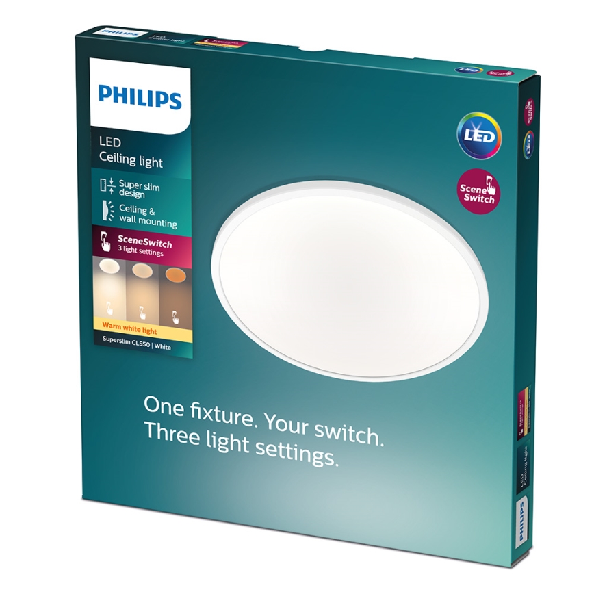 Philips - himmennettävä LED-kattovalaisin LED/15W/230V 2700K