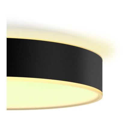 Philips - Hue LED himmennettävä kattovalaisin LED/33,5W/230V 2200-6500K halkaisija 425 mm musta + kaukosäädin