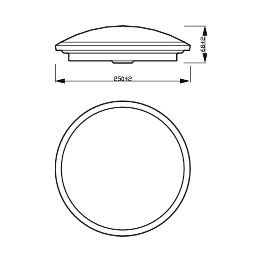 Philips - LED Himmennettävä kattovalaisin SCENE SWITCH LED/12W/230V