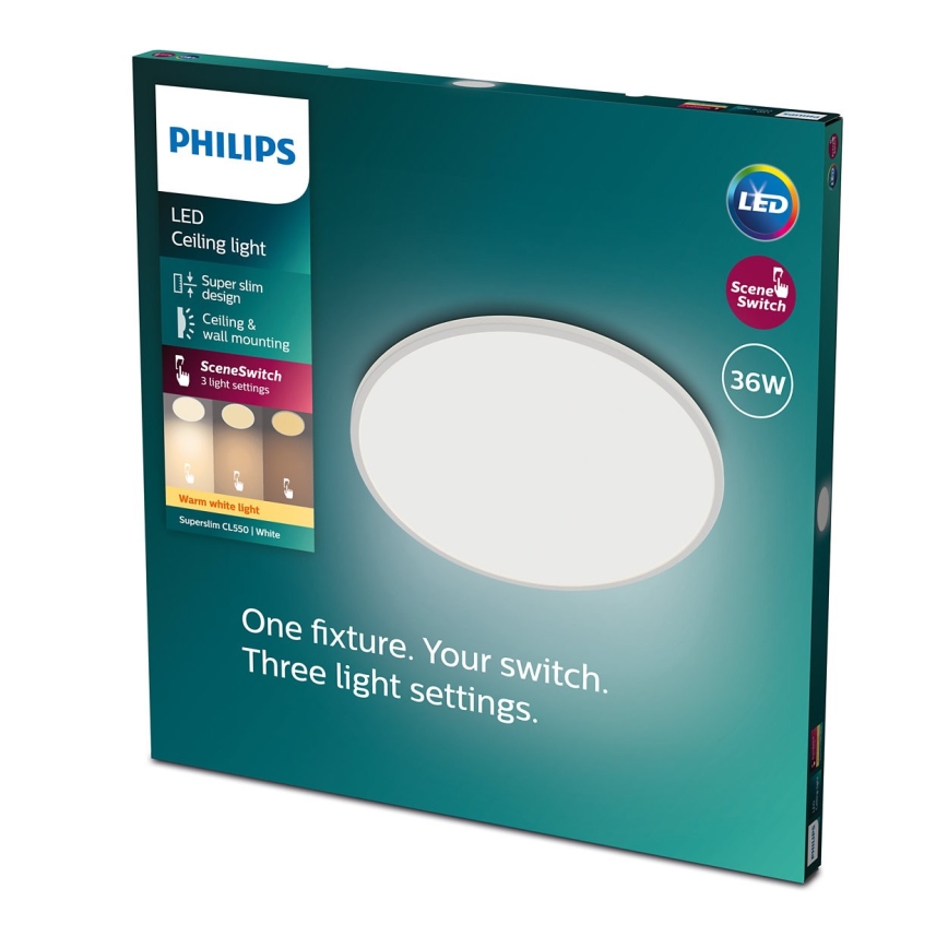 Philips - Himmennettävä LED-kattovalaisin KUVAKYTKIN LED / 36W / 230V