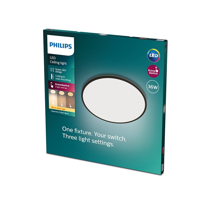 Philips - Himmennettävä LED-kattovalaisin SCENE SWITCH LED / 36W / 230V