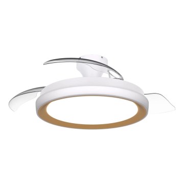Philips - LED-himmennettävä kattovalaisin tuulettimella BLISS LED/35W/230V kultainen + kaukosäädin