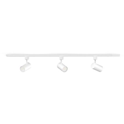 Philips - Himennettävä LED-kohdevalaisin EASYLINK-kiskojärjestelmään 3xGU10/7W/230V 2200-2700K 1m valkoinen