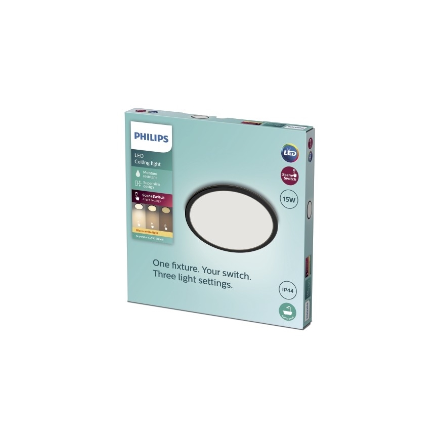 Philips - LED-himmennettävä kylpyhuonevalo SCENE SWITCH LED / 15W / 230V IP44