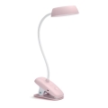 Philips - LED himmennettävä lamppu klipsillä DONUTCLIP LED/3W/5V 1200 mAh CRI 90 vaaleanpunainen